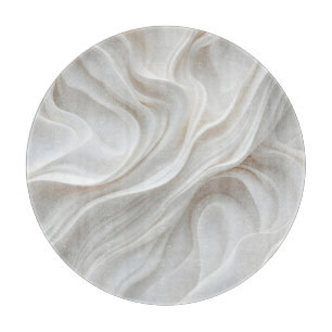 Tabla De Cortar Elegante tablero de corte de ondas de mármol blanc