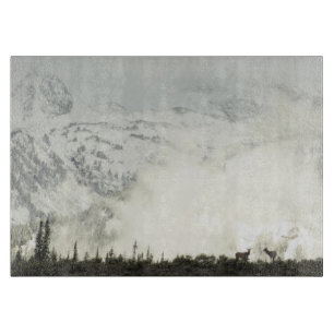 Tabla De Cortar Elk en el Parque Nacional de Grand Teton