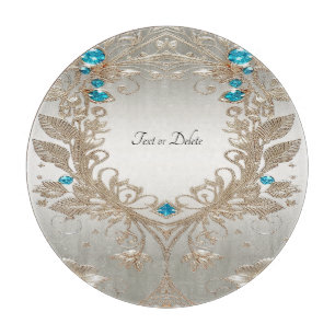 Tabla De Cortar Embellecedor tablero de corte de piedras azules de