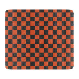 Tabla De Cortar Ember and ash checkerboard pattern