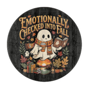Tabla De Cortar Emocionalmente ingresado en otoño Halloween