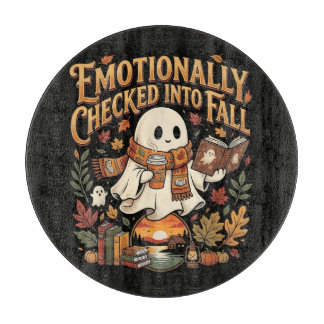 Tabla De Cortar Emocionalmente ingresado en otoño Halloween