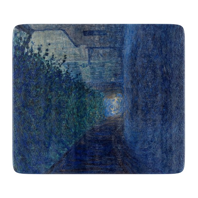 Tabla De Cortar En Dusk (Paisaje nocturno) (Escena nocturna) (Anverso)