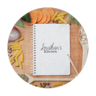 Tabla De Cortar En el tablero de recortes redondos de cocina