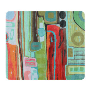 Tabla De Cortar En la bolsa 6 x 7 tablero de corte de vidrio Deco