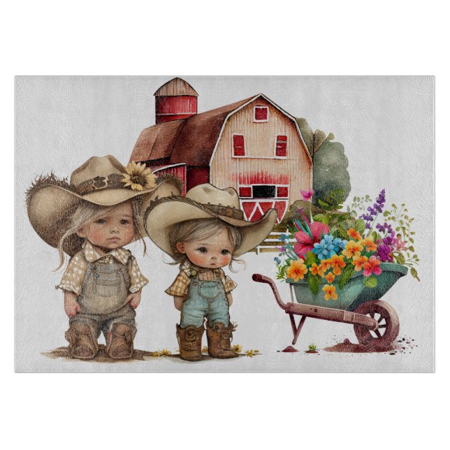 Tabla De Cortar En La Granja (Anverso)