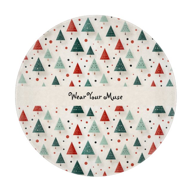 Tabla De Cortar Encantador árbol de Navidad (Anverso)