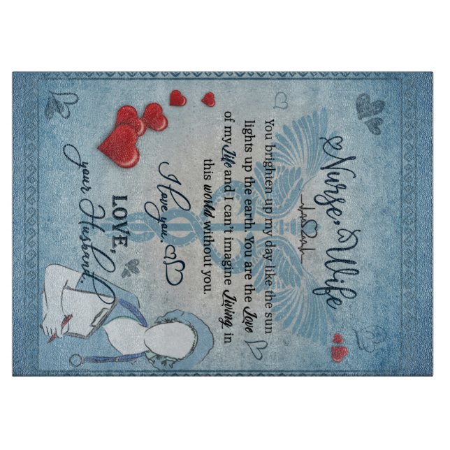 Tabla De Cortar Enfermera De Mi Esposa (Anverso)