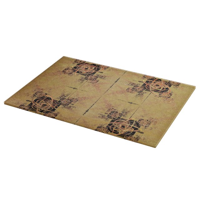 Tabla De Cortar Enfrentamientos dorados (Borde)