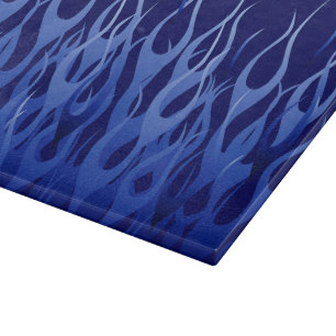 Tabla De Cortar Enfriamiento Azul Carreras Llamas