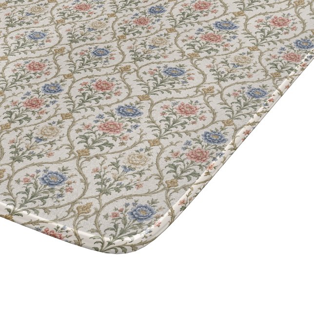 Tabla De Cortar Enrejado Floral Sofisticado Estructurado (Borde)