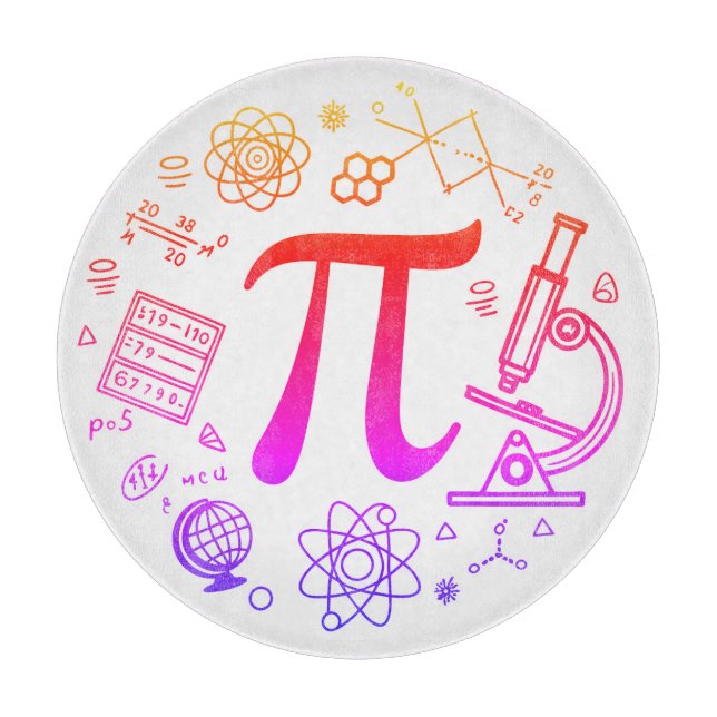 Tabla De Cortar Entusiasta de Pi (Anverso)