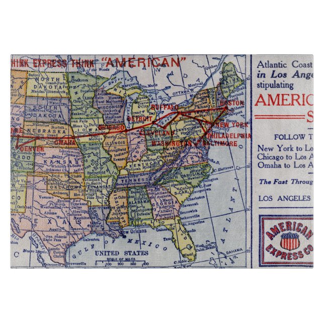 TABLA DE CORTAR ENVÍO DE AMERICAN EXPRESS (Anverso)
