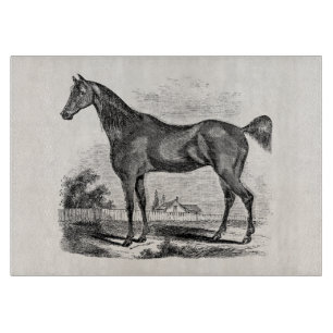 Tabla De Cortar Equestrian excelente del caballo del vintage
