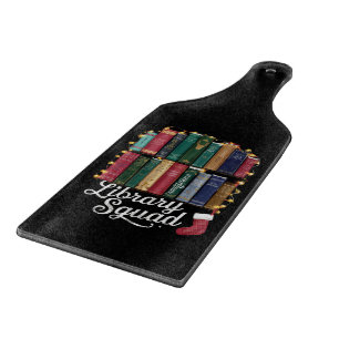 Tabla De Cortar Equipo de la Biblioteca de Navidad Amantes de los