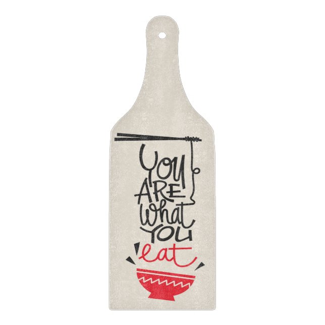 Tabla De Cortar Eres lo que comes (Anverso)