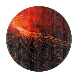 Tabla De Cortar erupción volcánica