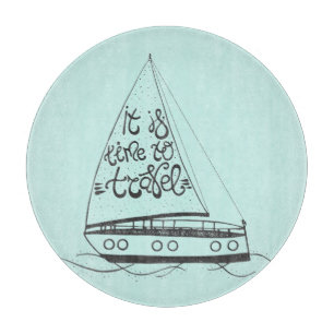 Tabla De Cortar Es hora de viajar