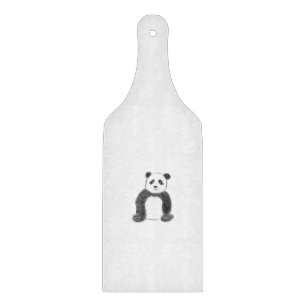 Tabla De Cortar Esbozo de panda blanco y negro