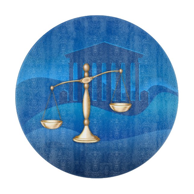 Tabla De Cortar Escalas de justicia (Anverso)