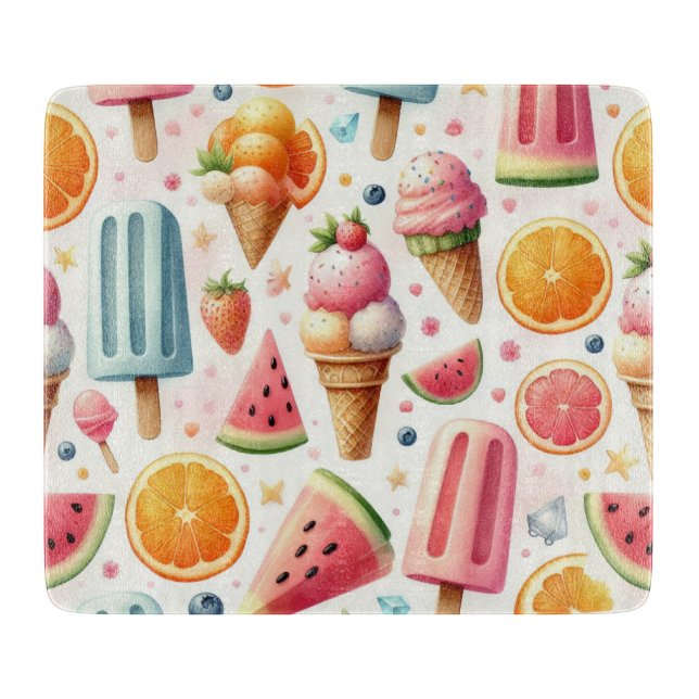 Tabla De Cortar Escapada dulce de verano (Anverso)