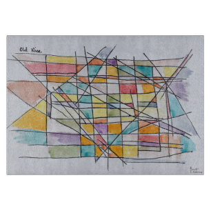 Tabla De Cortar Escena callejera abstracta del viejo Niza Niza,