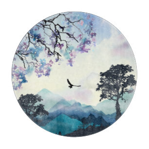 Tabla De Cortar Escena de montaña