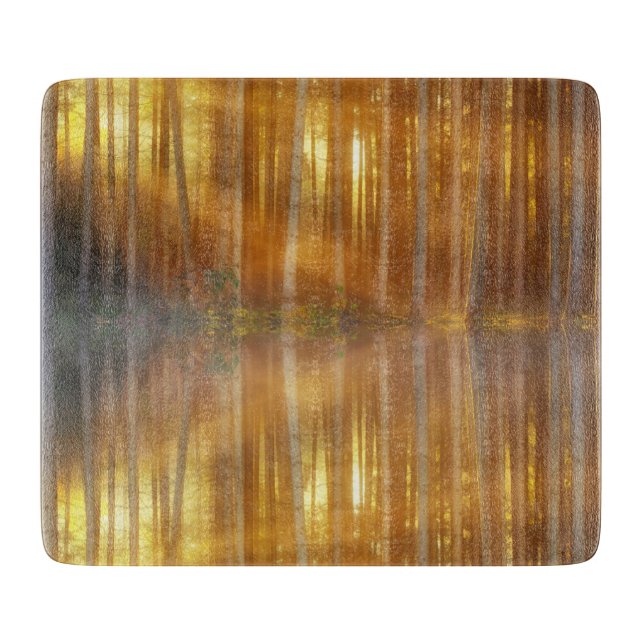 Tabla De Cortar Escenario de Bosque Misty (Anverso)