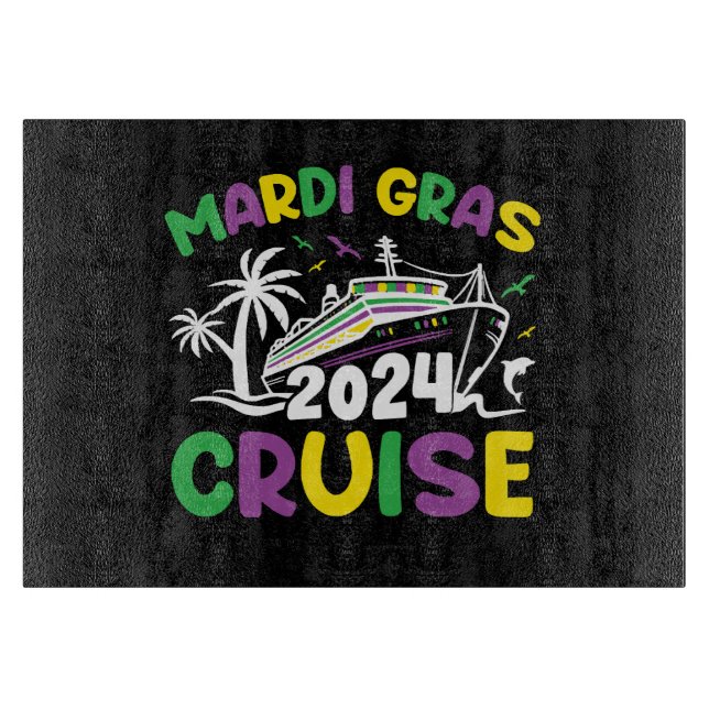Tabla De Cortar Escuadrón de crucero de Mardi Gras (Anverso)