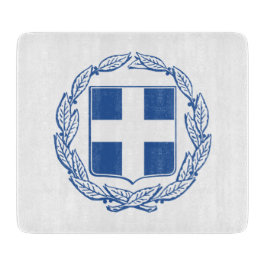 Tabla De Cortar Escudo de armas de Grecia