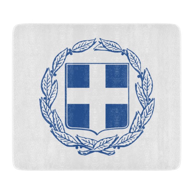 Tabla De Cortar Escudo de armas de Grecia (Anverso)