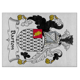 Tabla De Cortar Escudo de la familia de Barton