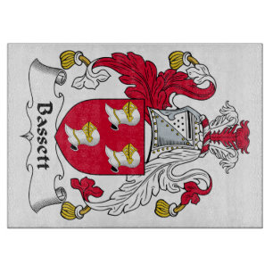 Tabla De Cortar Escudo de la familia del Bassett