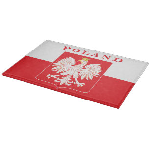 Tabla De Cortar Escudo rojo del águila de Polonia