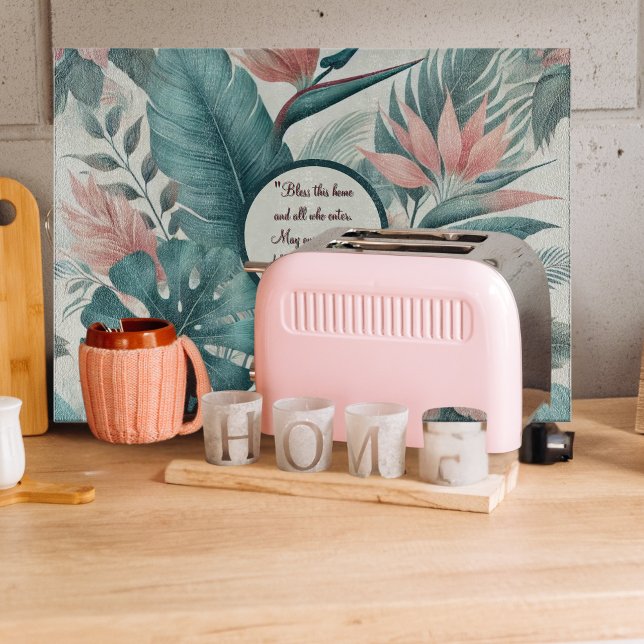 Tabla De Cortar Esencia Tropical Vidrio Personalizable   (Subido por el creador)