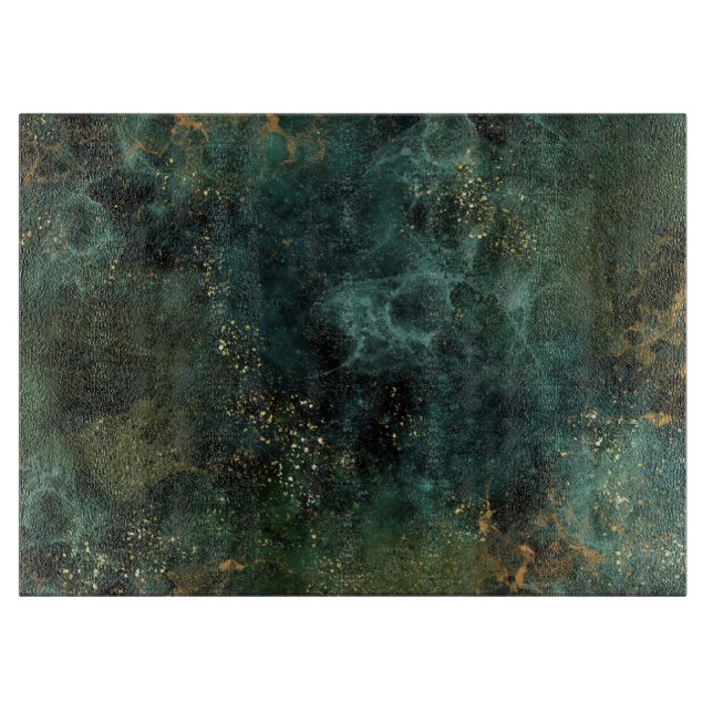 Tabla De Cortar Esmeralda profunda elegante  (Anverso)