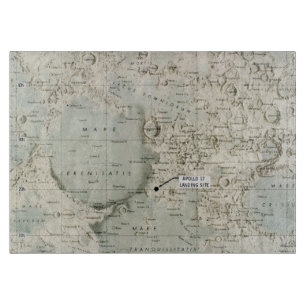 TABLA DE CORTAR ESPACIO: MAPA DE LA LUNA, 1972