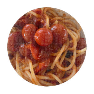 Tabla De Cortar Espagueti y vidrio de tomate