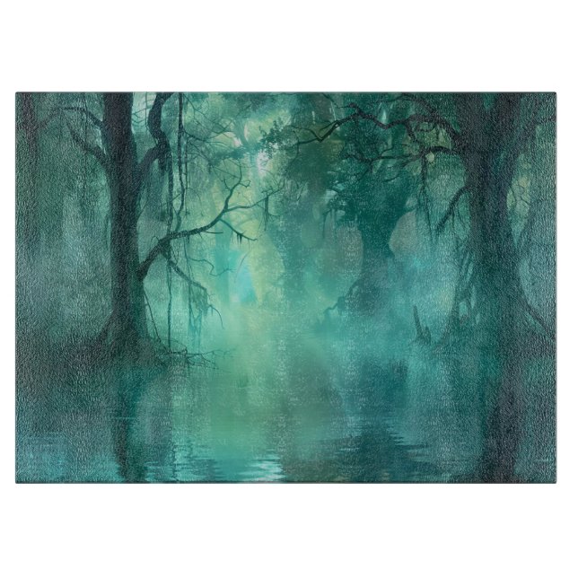 Tabla De Cortar Espectacular ciénaga verde (Anverso)