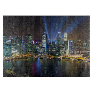 Tabla De Cortar Espectáculo de luces en el centro de Singapur