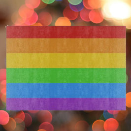 Tabla De Cortar Espectro de Vidrio de Orgullo