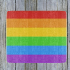 Tabla De Cortar Espectro de Vidrio de Orgullo