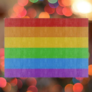 Tabla De Cortar Espectro de vidrio del Orgullo