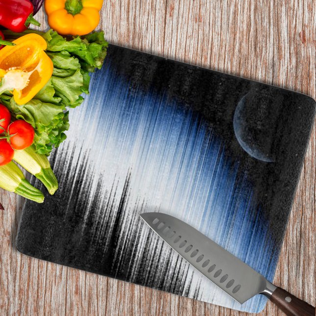 Tabla De Cortar Espectro Y Luna (Spectrum And Moon Cutting Board by Looly Elzayat)