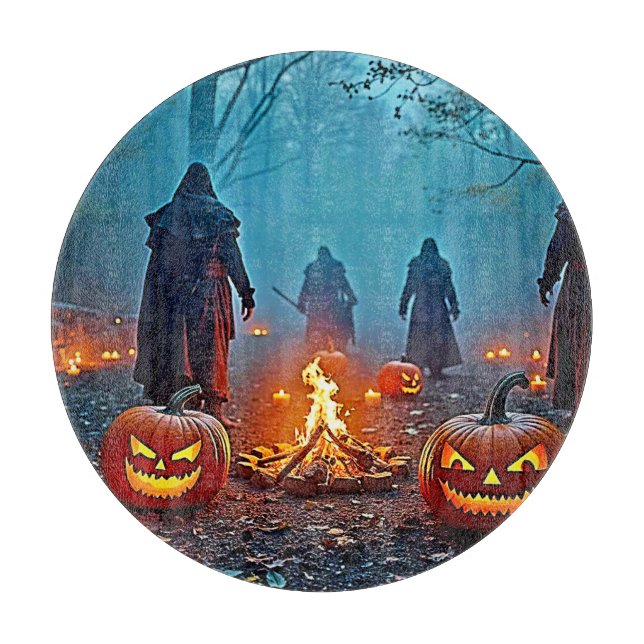 Tabla De Cortar Espeluznante diseño ritual de Halloween (Anverso)