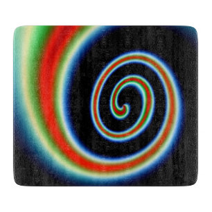 Tabla De Cortar Espiral Multicolor Genial