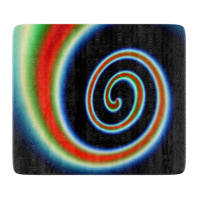 Tabla De Cortar Espiral Multicolor Genial (Anverso)