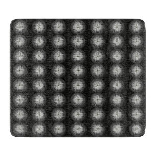 Tabla De Cortar Espiral negra y blanca
