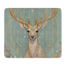Tabla De Cortar Espíritu suave: Un ciervo pastel