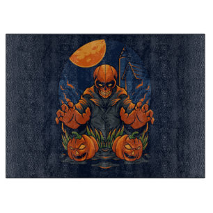 Tabla De Cortar Esqueleto espeluznante de Halloween